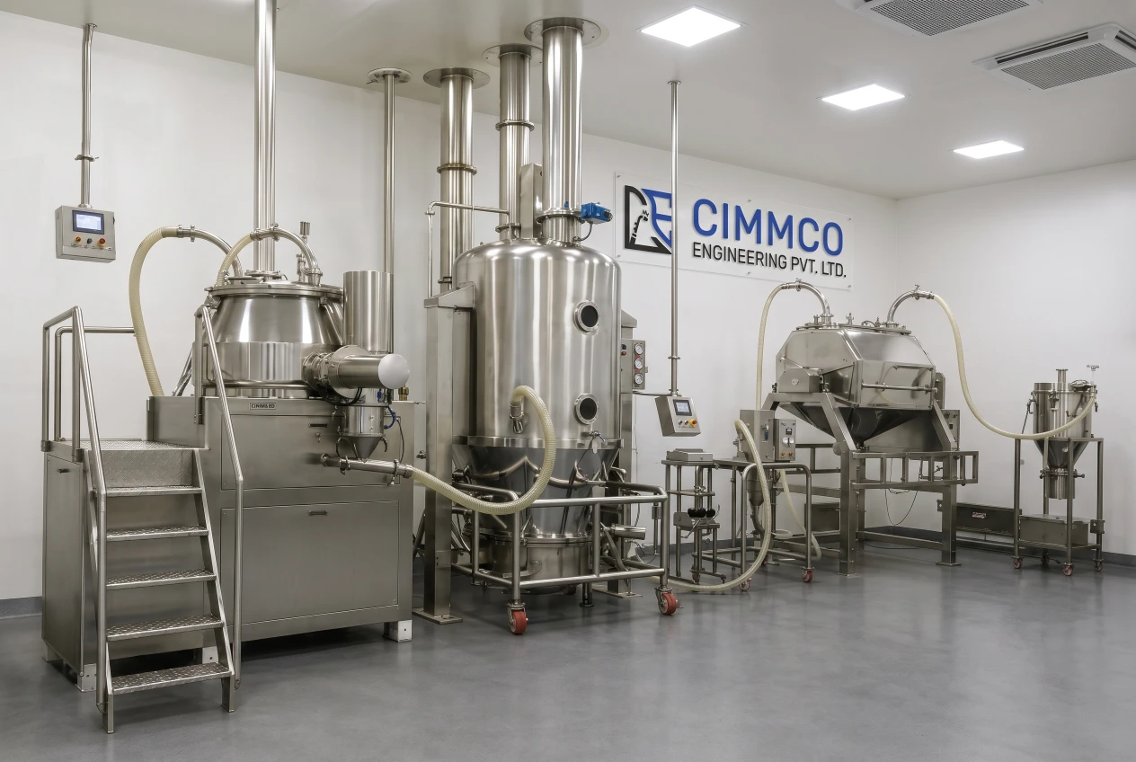 CIMMCO Engineering pharma manufacturing equipment line